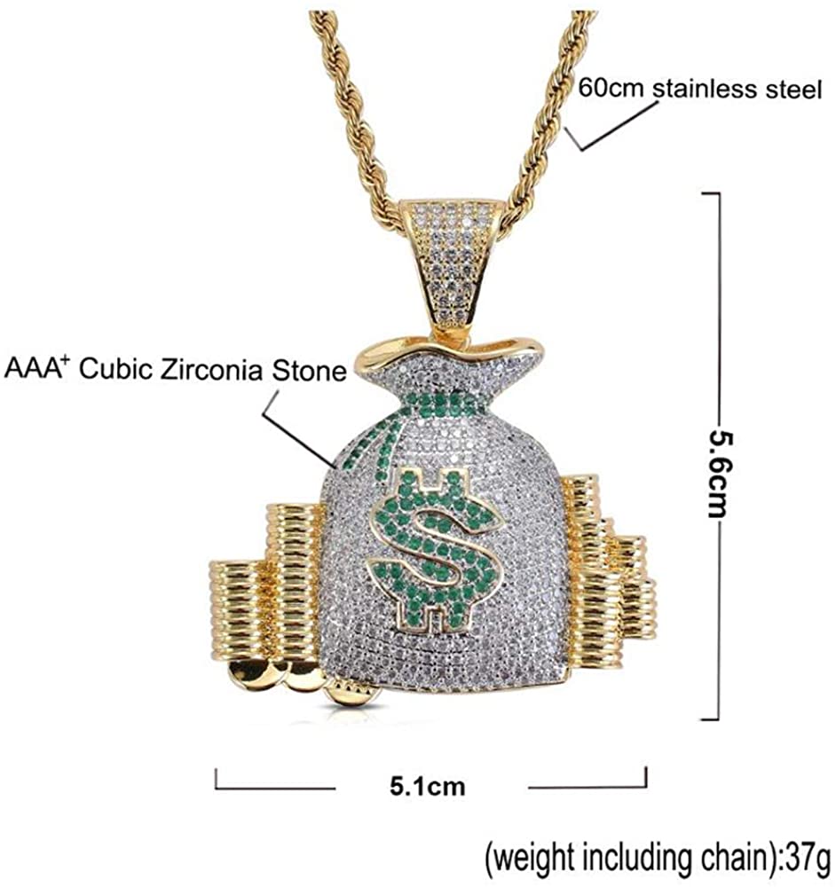 Hip - Hop Zircon Pendant Necklace - Samuels Jewelers