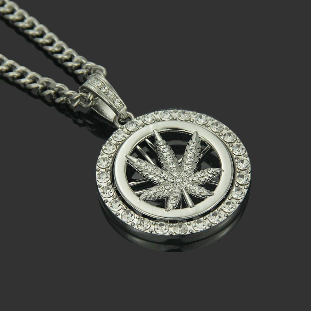 Ice Out Miami Dollar Sign Rock Bling Rapper Hip Hop Pendant Necklace - Samuels Jewelers