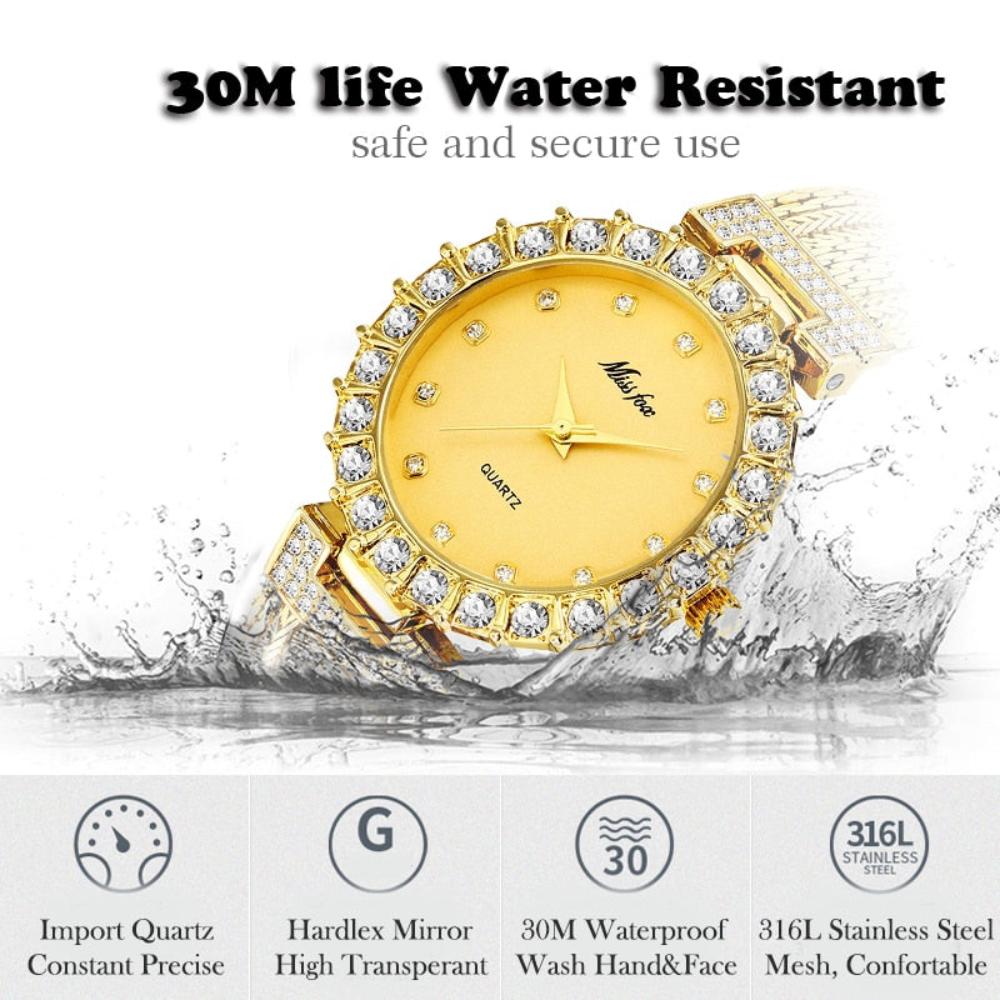 Luxury Brand Waterproof Big Lab Diamonds Watch Bracelet - Samuels Jewelers