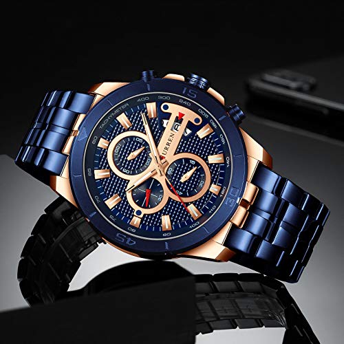 Men Luxury Watches Business Chronograph Waterproof Quartz Wrist Watch - Samuels Jewelers