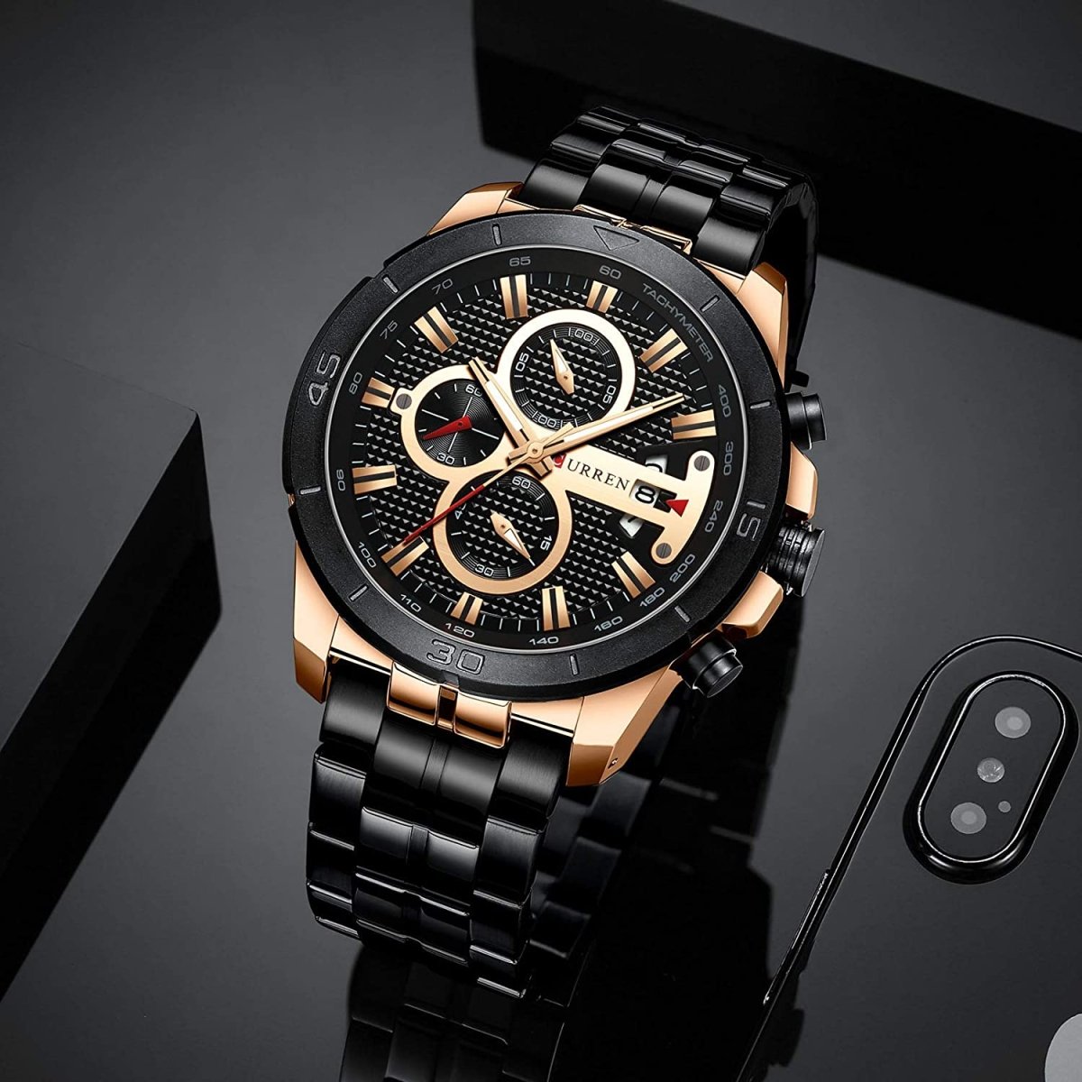Men Luxury Watches Business Chronograph Waterproof Quartz Wrist Watch - Samuels Jewelers