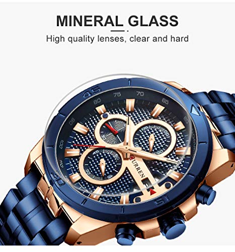 Men Luxury Watches Business Chronograph Waterproof Quartz Wrist Watch - Samuels Jewelers