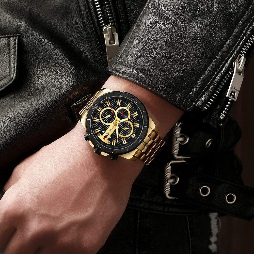 Men Luxury Watches Business Chronograph Waterproof Quartz Wrist Watch - Samuels Jewelers