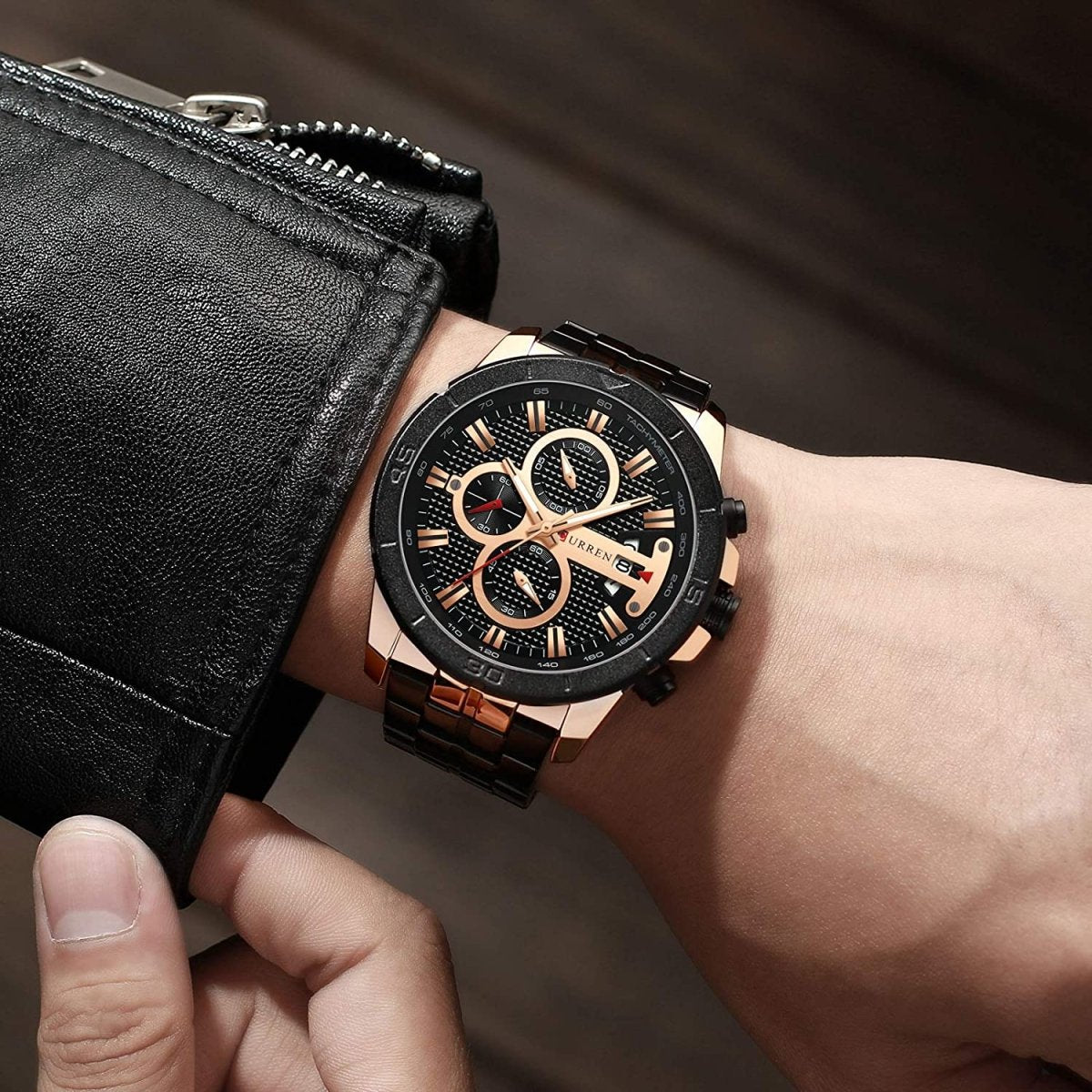 Men Luxury Watches Business Chronograph Waterproof Quartz Wrist Watch - Samuels Jewelers