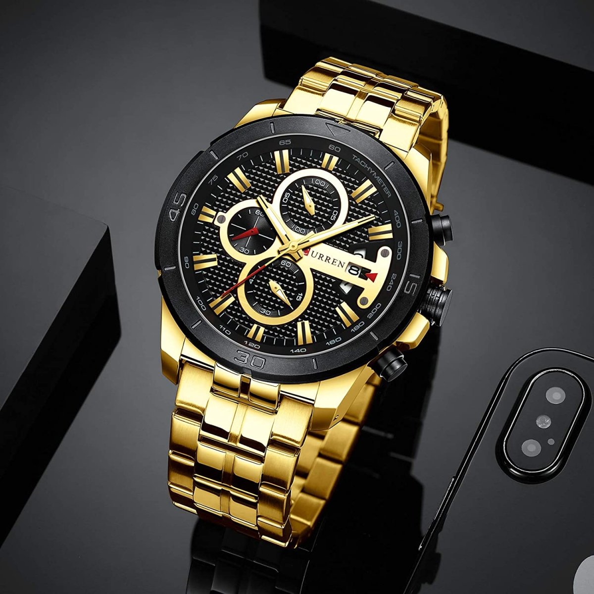 Men Luxury Watches Business Chronograph Waterproof Quartz Wrist Watch - Samuels Jewelers
