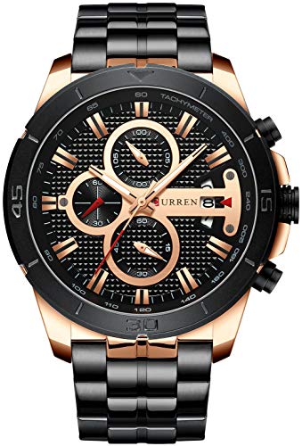 Men Luxury Watches Business Chronograph Waterproof Quartz Wrist Watch - Samuels Jewelers