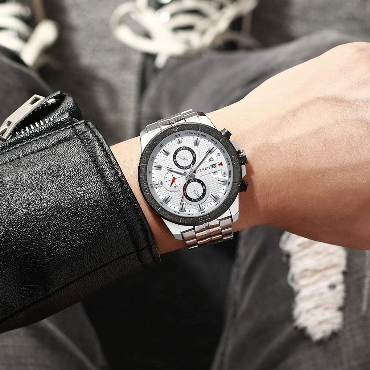 Men Luxury Watches Business Chronograph Waterproof Quartz Wrist Watch - Samuels Jewelers