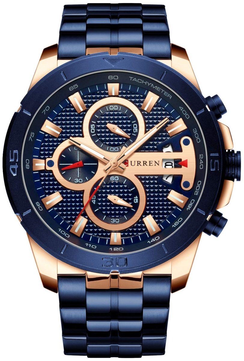 Men Luxury Watches Business Chronograph Waterproof Quartz Wrist Watch - Samuels Jewelers