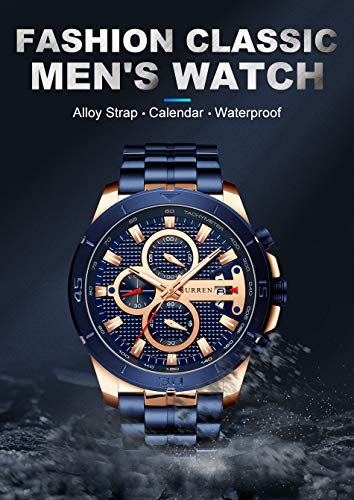 Men Luxury Watches Business Chronograph Waterproof Quartz Wrist Watch - Samuels Jewelers