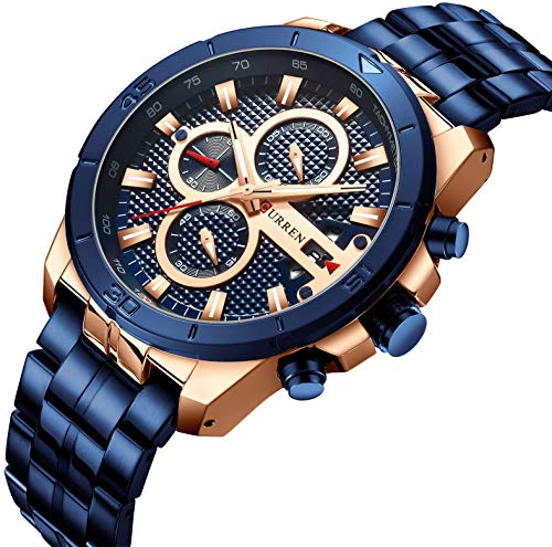 Men Luxury Watches Business Chronograph Waterproof Quartz Wrist Watch - Samuels Jewelers