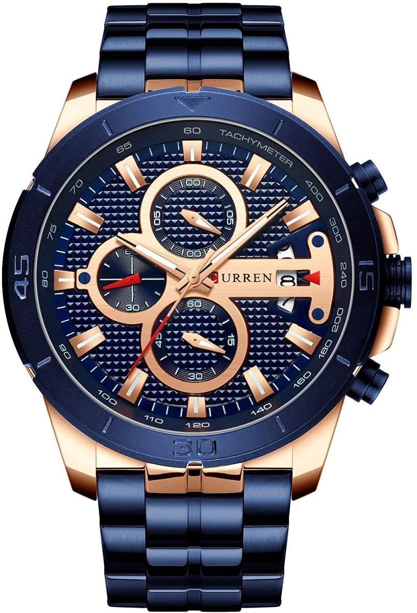 Men Luxury Watches Business Chronograph Waterproof Quartz Wrist Watch - Samuels Jewelers