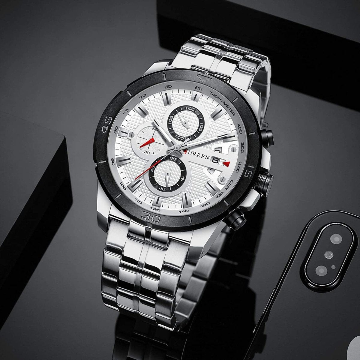 Men Luxury Watches Business Chronograph Waterproof Quartz Wrist Watch - Samuels Jewelers