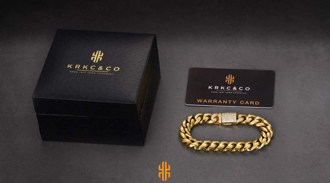 Mens Hip Hop Cuban Link Bracelet, 12mm 18k Gold Iced Out Cuban Curb Link, Urban Street - wear - Samuels Jewelers