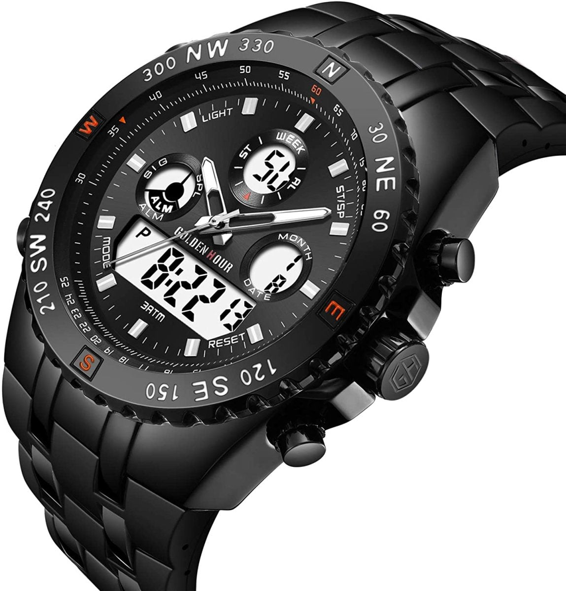 Military Sport Waterproof Stopwatch Luminous Rubber Band Wrist Watches - Samuels Jewelers