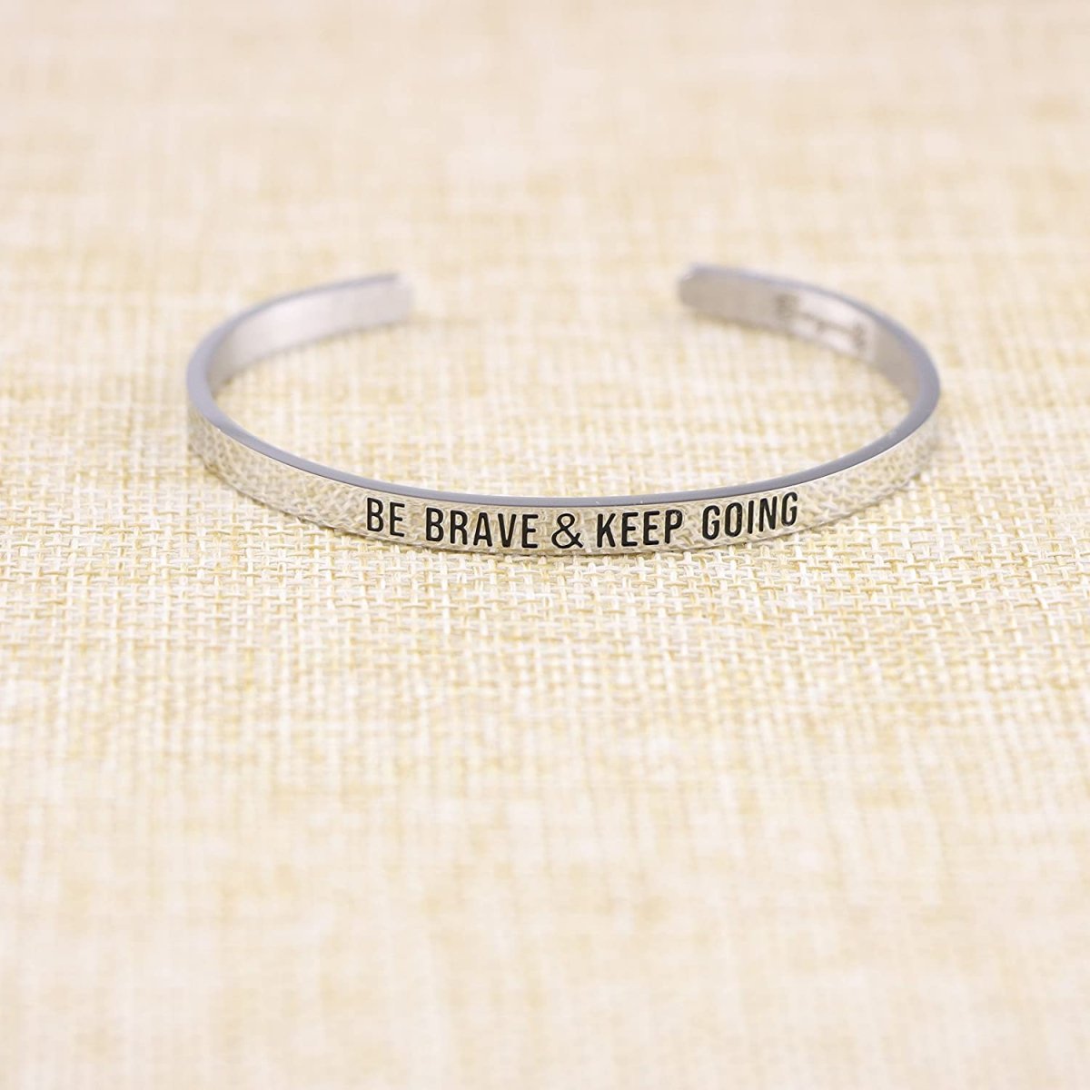 Personalized Engraved Mantra Cuff Bangle Crown Bracelet - Samuels Jewelers