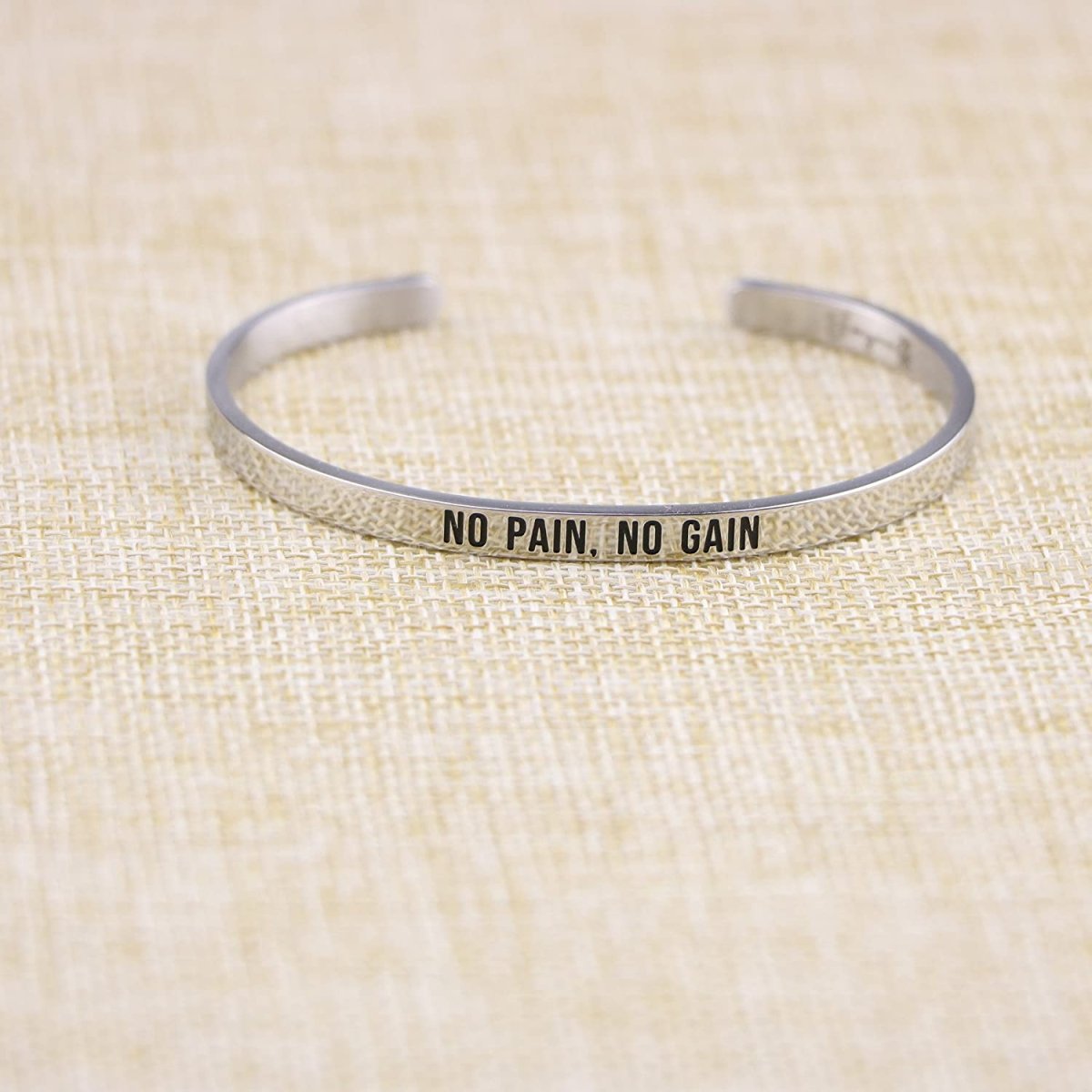 Personalized Engraved Mantra Cuff Bangle Crown Bracelet - Samuels Jewelers