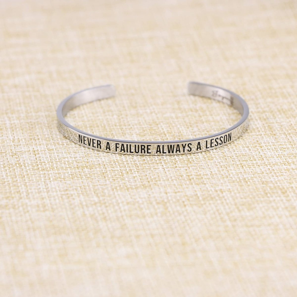 Personalized Engraved Mantra Cuff Bangle Crown Bracelet - Samuels Jewelers