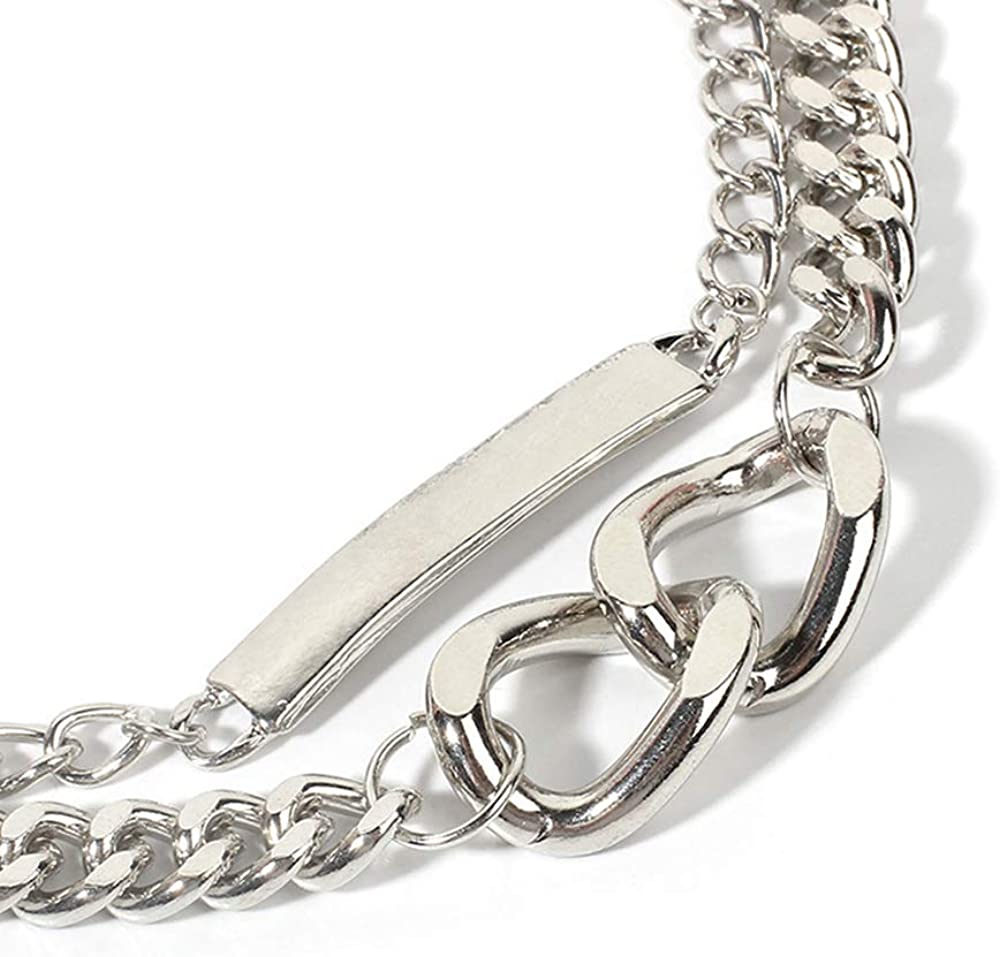 Punk Hip Hop Multi-Layer Double Pendant Adjustable Necklace - Samuels Jewelers