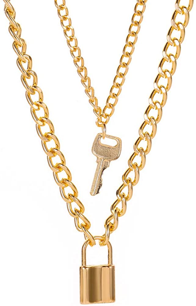 Punk Hip Hop Multi-Layer Double Pendant Adjustable Necklace - Samuels Jewelers