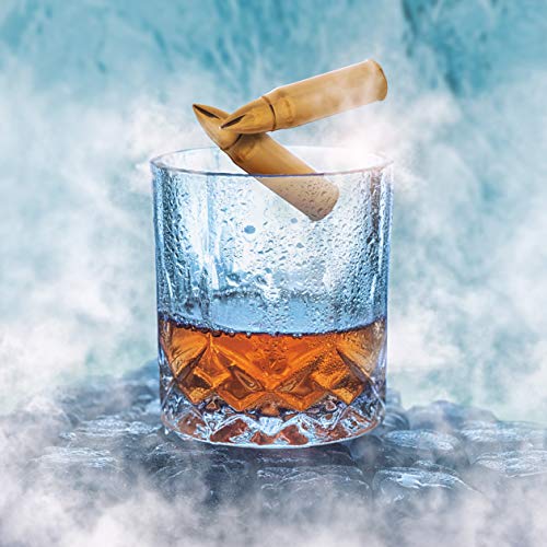 Set of 6 Whiskey Stones Bullets with Base, Ice Cubes Revolver Base - Samuels Jewelers