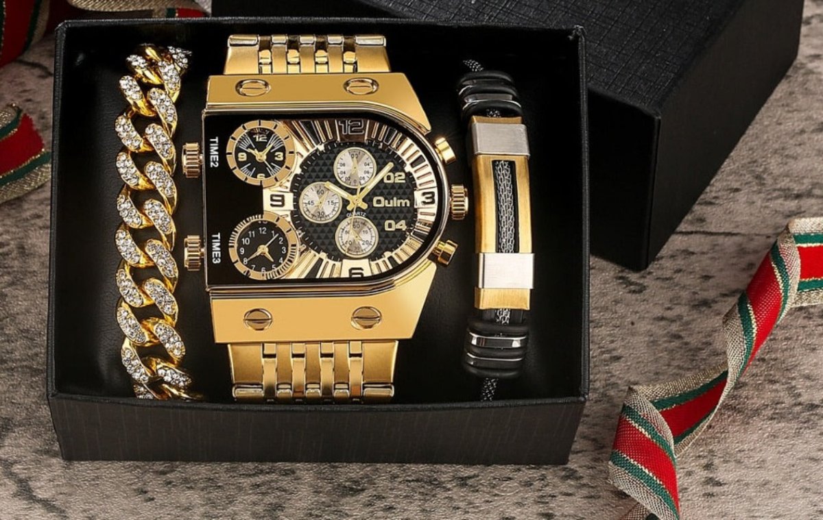 Urban Luxe: Stylish Big Dial Hip - Hop Watch with Stainless Steel Strap - Samuels Jewelers