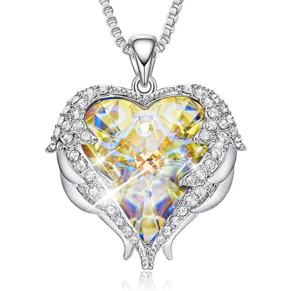 Rose Gold Necklace Embellished with Crystals Fine Pendant Necklace - Samuels Jewelers