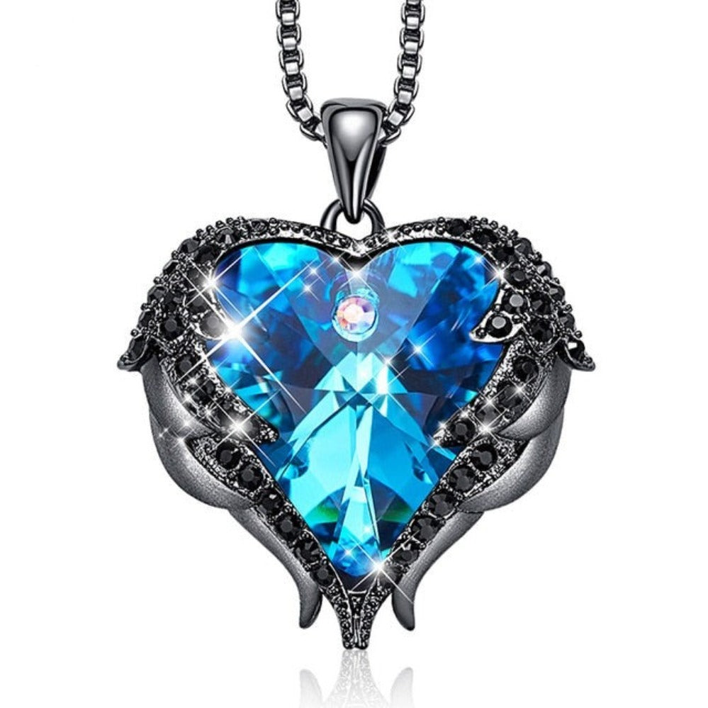 Rose Gold Necklace Embellished with Crystals Fine Pendant Necklace - Samuels Jewelers