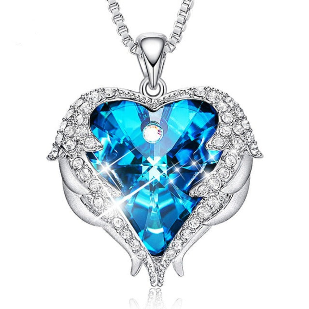 Rose Gold Necklace Embellished with Crystals Fine Pendant Necklace - Samuels Jewelers