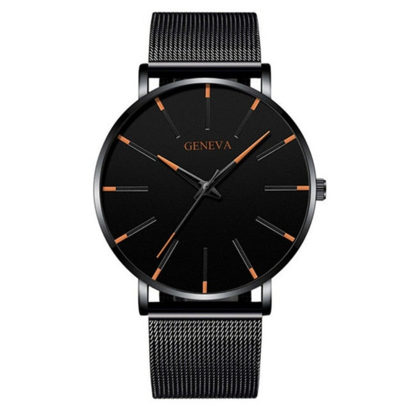 Ultra Thin Men Watches Mesh Belt Quartz Watch - Samuels Jewelers