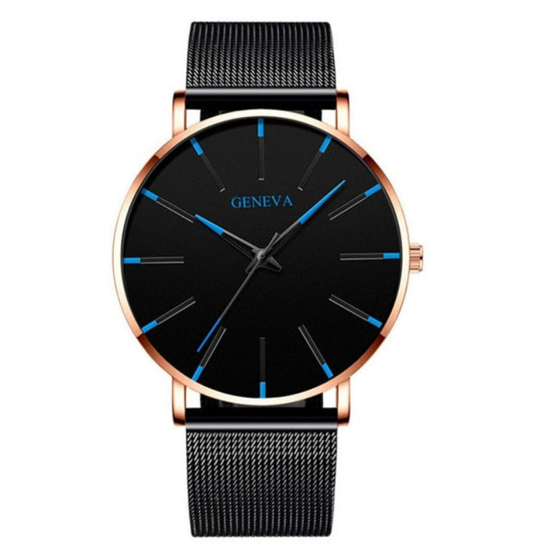 Ultra Thin Men Watches Mesh Belt Quartz Watch - Samuels Jewelers