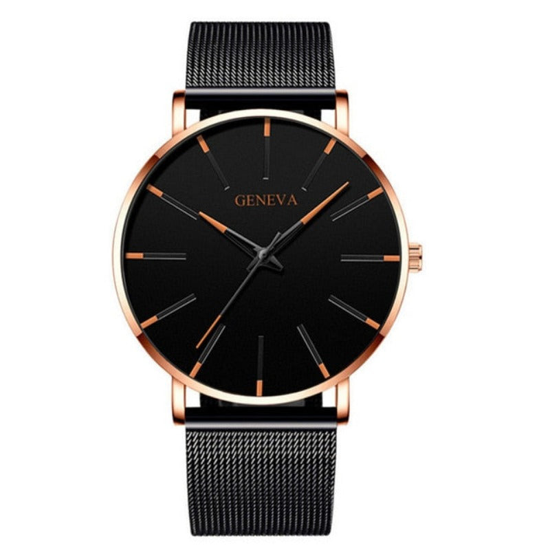 Ultra Thin Men Watches Mesh Belt Quartz Watch - Samuels Jewelers
