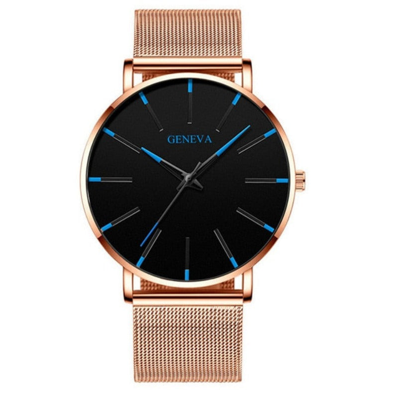 Ultra Thin Men Watches Mesh Belt Quartz Watch - Samuels Jewelers