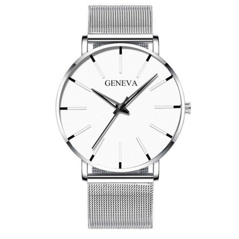 Ultra Thin Men Watches Mesh Belt Quartz Watch - Samuels Jewelers