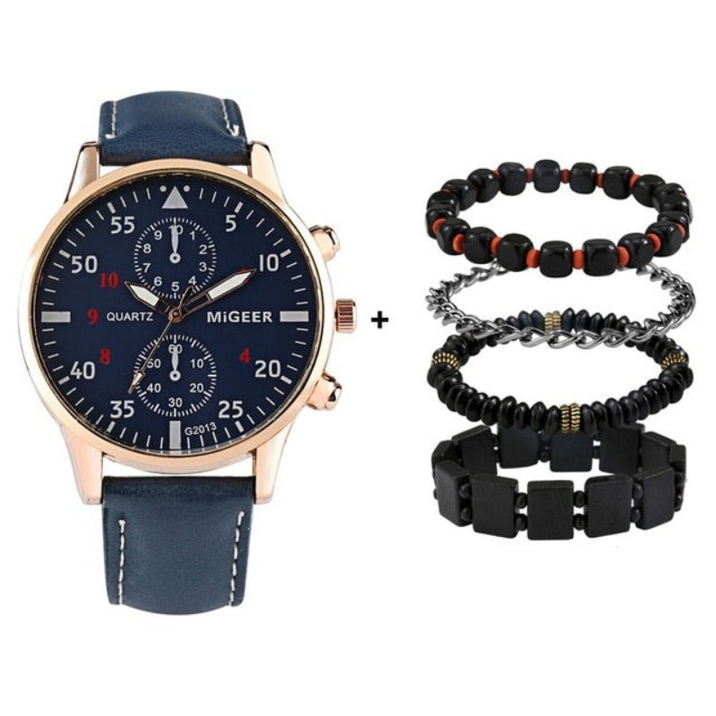 Men Luxury Bracelet Quartz Wristwatch - Samuels Jewelers
