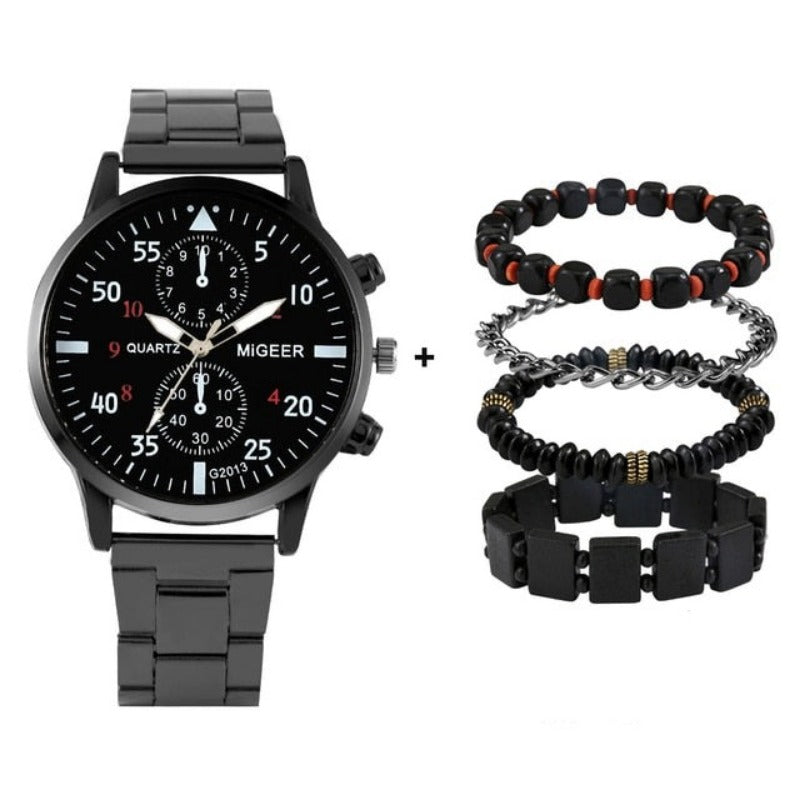 Men Luxury Bracelet Quartz Wristwatch - Samuels Jewelers