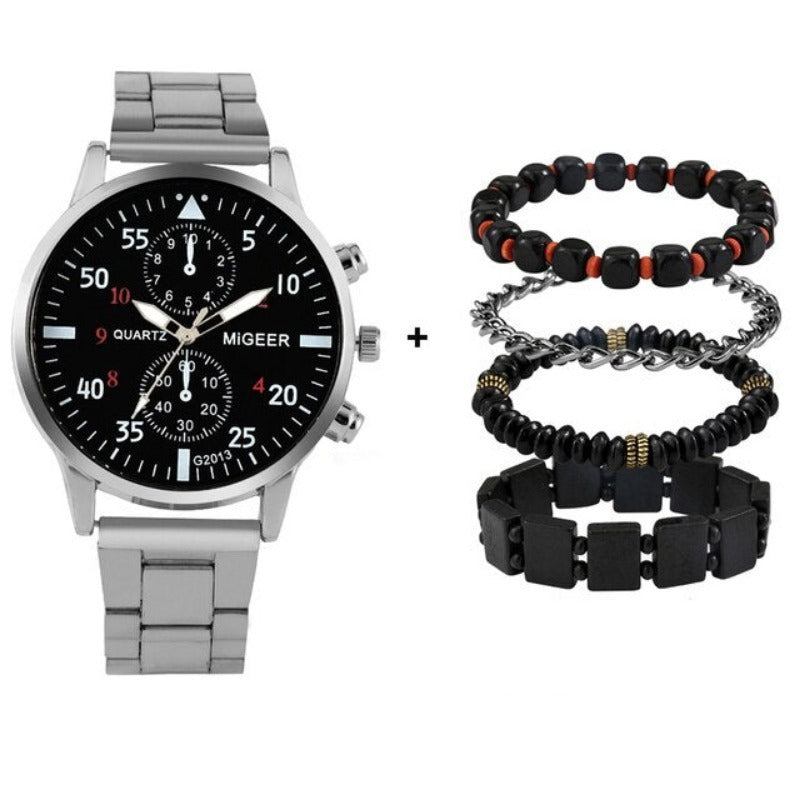 Men Luxury Bracelet Quartz Wristwatch - Samuels Jewelers