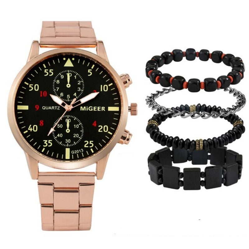 Men Luxury Bracelet Quartz Wristwatch - Samuels Jewelers