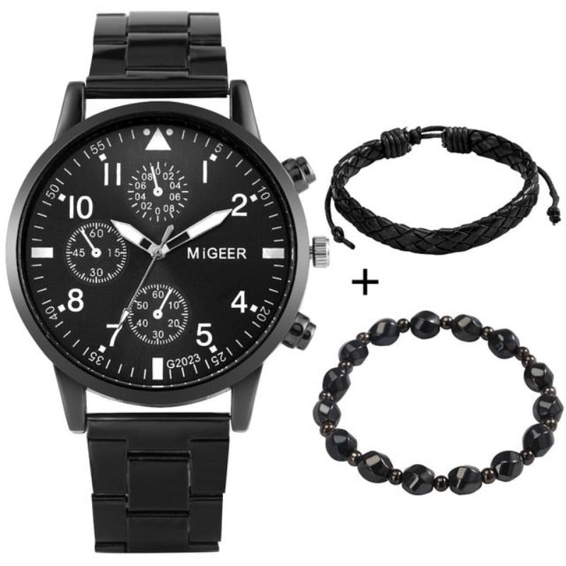Men Luxury Bracelet Quartz Wristwatch - Samuels Jewelers