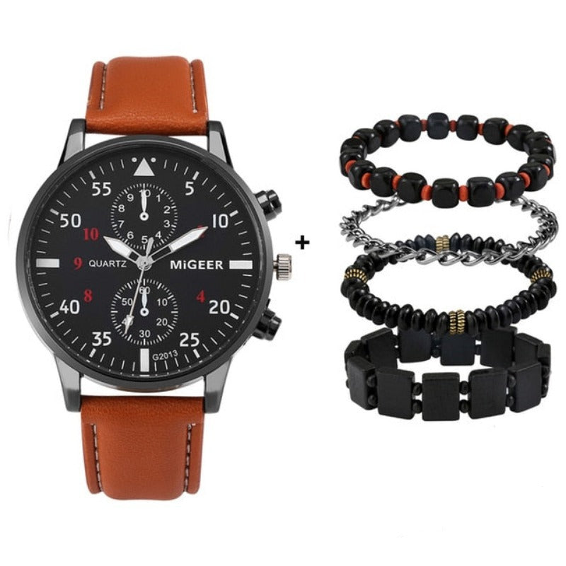 Men Luxury Bracelet Quartz Wristwatch - Samuels Jewelers
