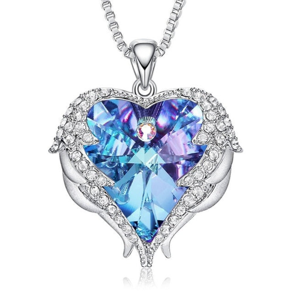 Rose Gold Necklace Embellished with Crystals Fine Pendant Necklace - Samuels Jewelers