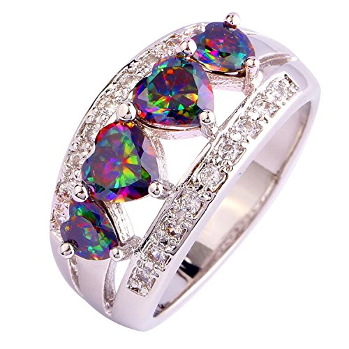 925 Sterling Silver 4 CTTW Topaz Engagement Filled Ring - Samuels Jewelers