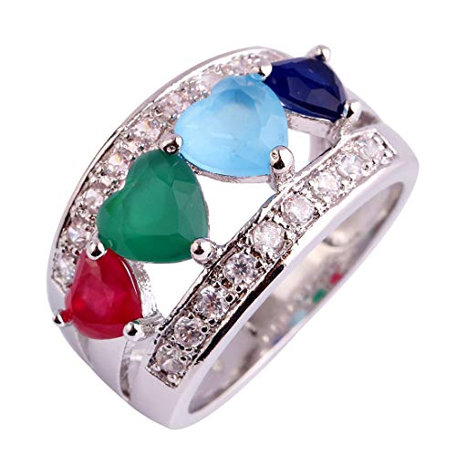 925 Sterling Silver 4 CTTW Topaz Engagement Filled Ring - Samuels Jewelers