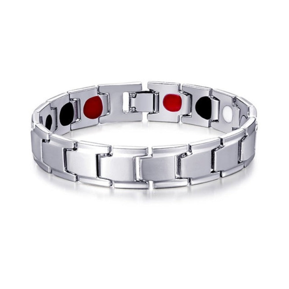 Magnetic Bracelet Hematite Titanium Steel Detachable - Samuels Jewelers