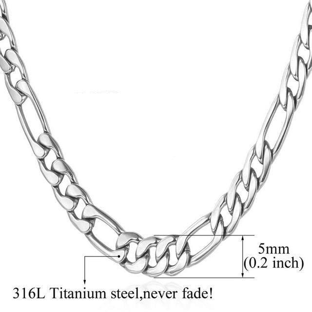 Figaro Necklace Jewelry Flat Dookie Chain - Samuels Jewelers