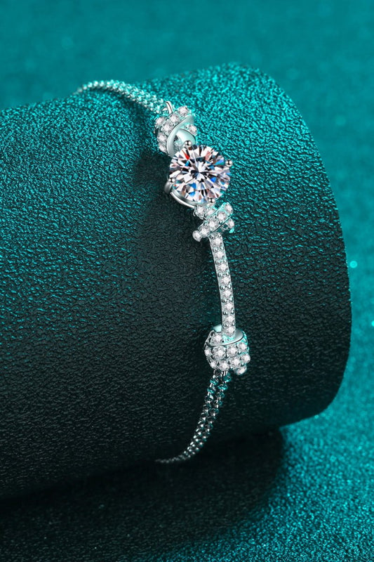 2 Carat Moissanite 925 Sterling Silver Bracelet - Samuels Jewelers