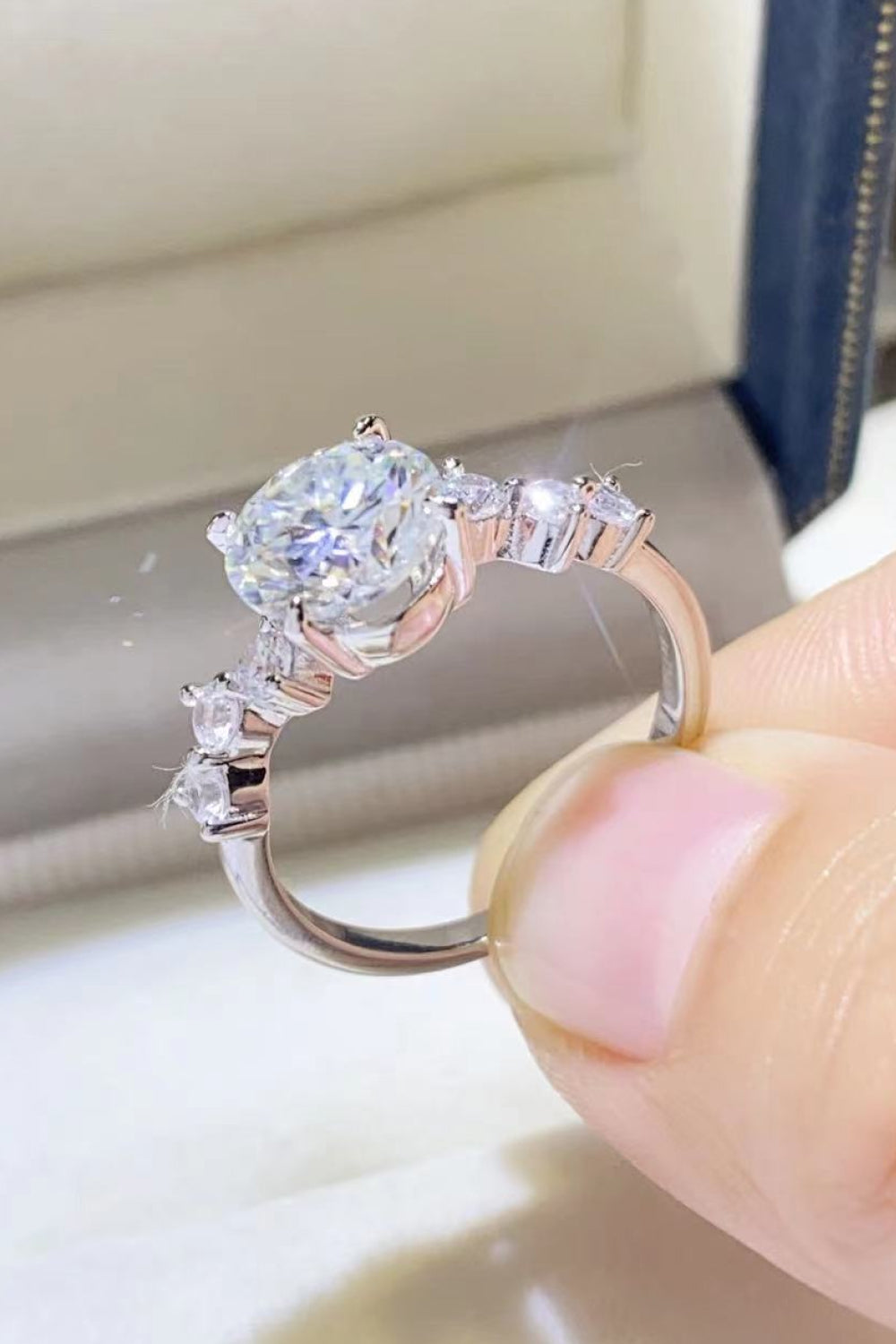 2 Carat Moissanite 925 Sterling Silver Ring | Samuels Jewelers
