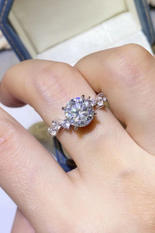 2 Carat Moissanite 925 Sterling Silver Ring | Samuels Jewelers