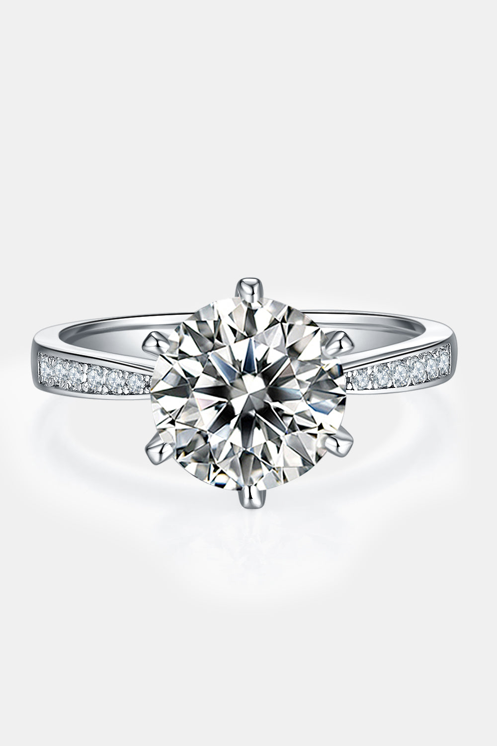 3 Ct Moissanite Side Stone Ring | Samuels Jewelers