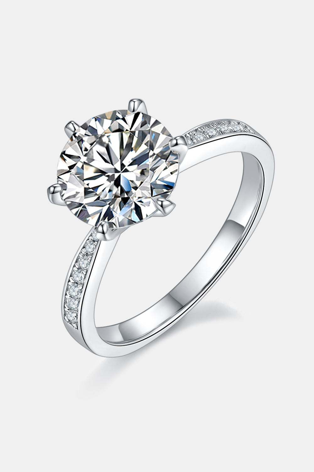 3 Ct Moissanite Side Stone Ring | Samuels Jewelers