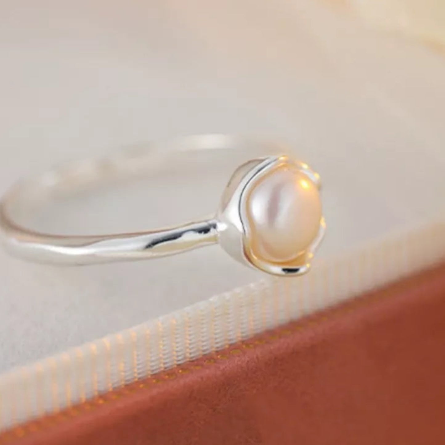 Freshwater Pearl 925 Sterling Silver Open Ring | Samuels Jewelers